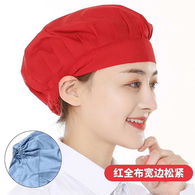 Picture of Canteen Restaurant Breathable Mesh Dust Cap Factory Workshop Multi-Color Work Hat Kitchen Smoke-Proof Chef Hat Wholesale
