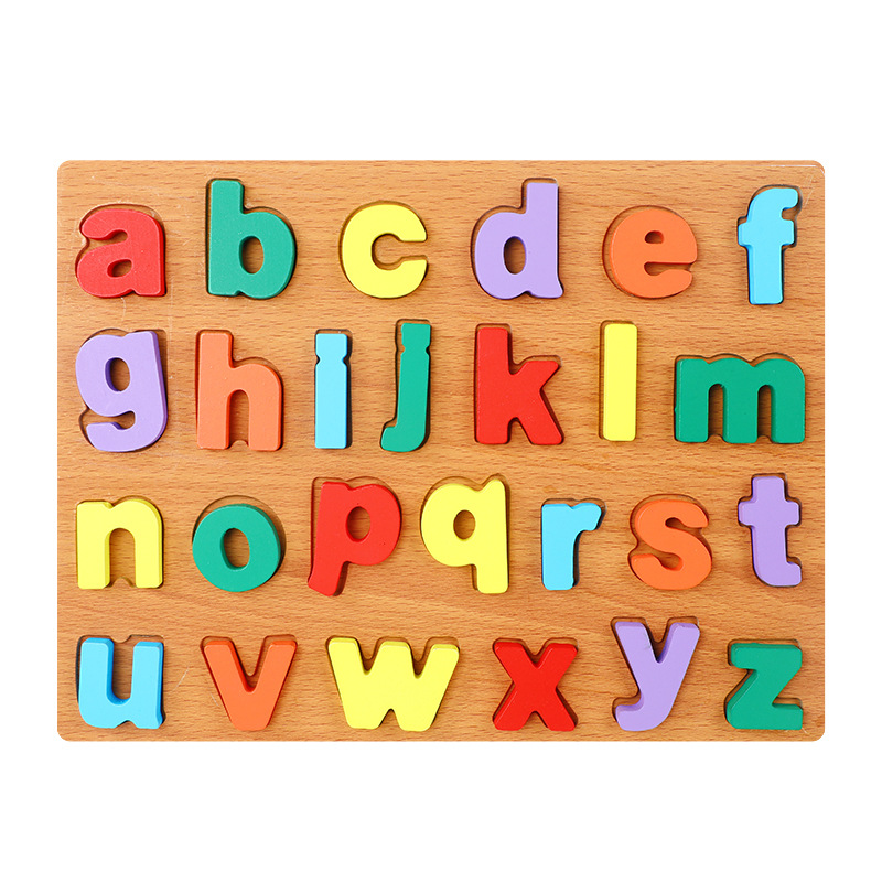 Picture of Macaron Building Blocks Number Alphabet Board Enlightenment Shape Cognitive Matching Board Baby Puzzle Puzzle Board Early Education Toys