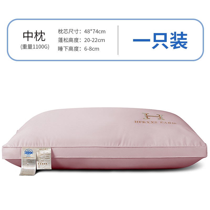 Picture of Class a Cotton Pillow Five-Star Hotel Pillow Soy Fiber Pillow Adult Neck Pillow Wedding Hotel Pillow Core Wholesale