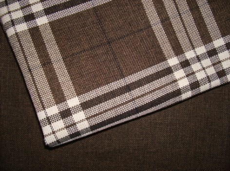 Plaid linen cationic hollow yarn woven Jacquard Plaid decorative fabric plaid sofa fabric