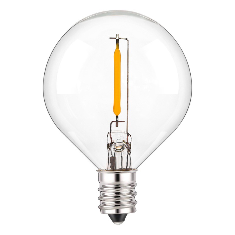 G40Led Bulb Cross-Border European and American Standard 110-220V E12 Decorative Ball Backup Bulb 6/10/15/25 Pack