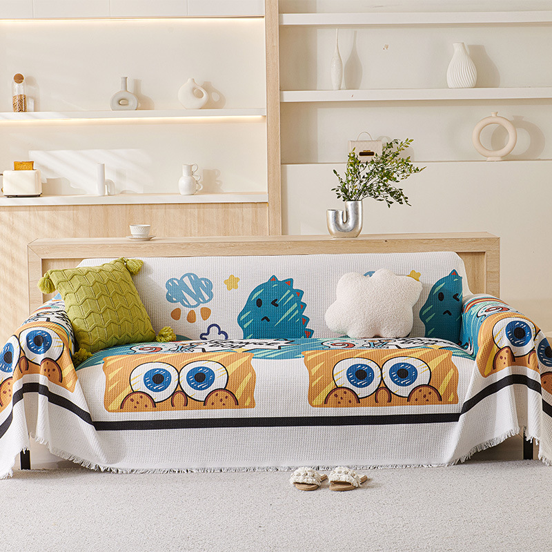 Cute Cartoon Sofa Set Children's Fun Sofa Towel Sofa Cover Blanket Four Seasons Universal Dust-proof Cover Cloth All-inclusive Sofa Towel
