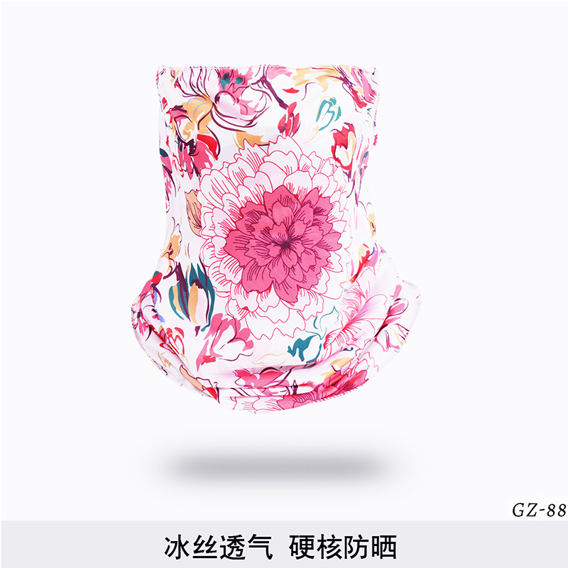 Picture of Outdoor ice silk mask changeable ear scarf men's and women's bicycle riding hood collar sun protection scarf summer