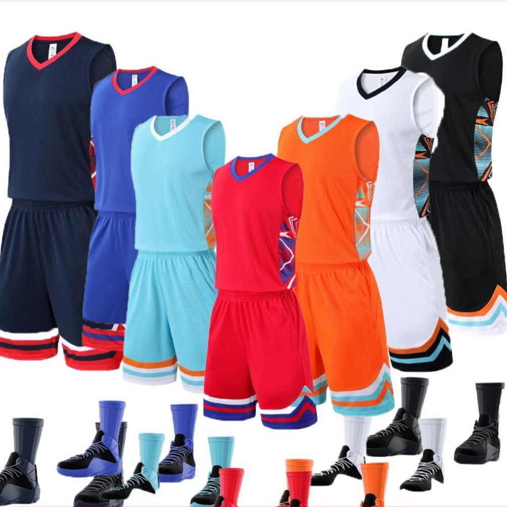 Sleeveless vest suit summer college competition physical fitness outdoor training clothing manufacturers short sleeve wholesale basketball clothing