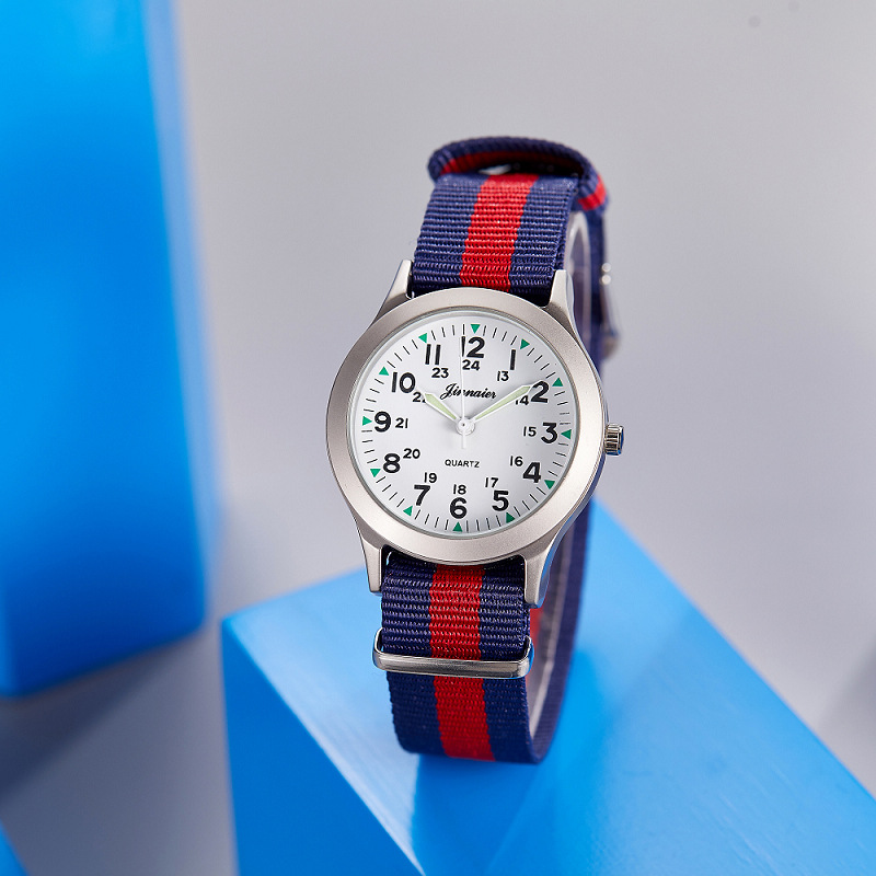 Picture of Student Casual Canvas Woven Watch with Pin Buckle Watch Pointer Manufacturer Popular Cross-Border Wholesale Watch