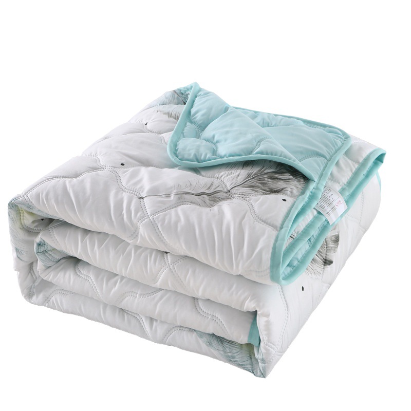Yuemei summer cool quilt air conditioning quilt gift quilt gift box simple washed cotton printing ultrasonic summer quilt