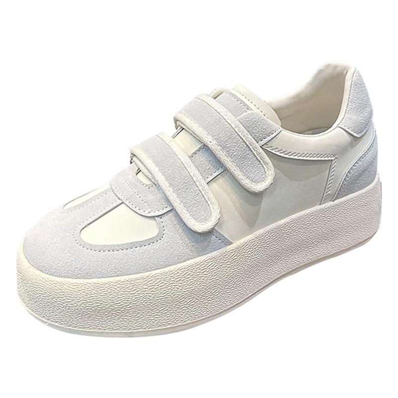 2024 Spring New Small Velcro Training Shoes Women's Casual Sports All-match Thick Sole Height-increasing Women's Sneakers