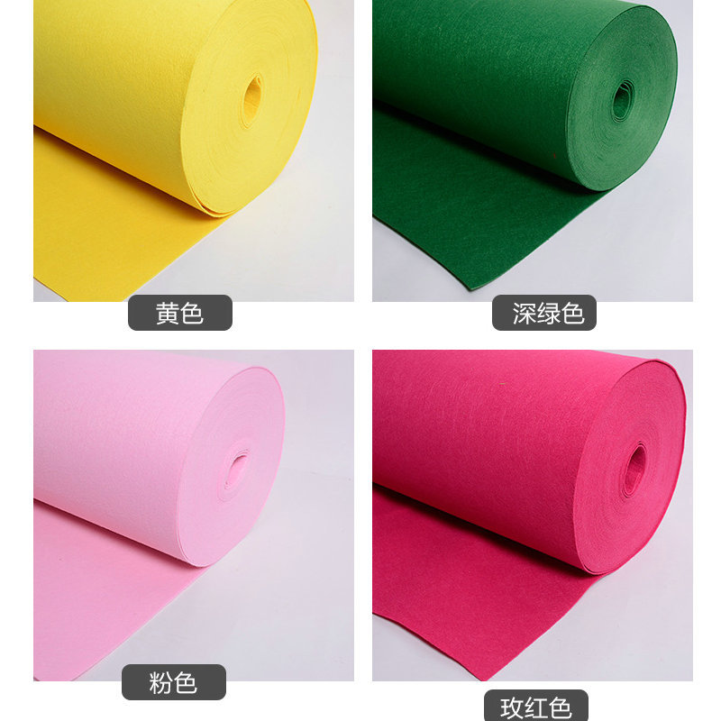 1-5mm color felt cloth adhesive felt non-woven fabric DIY decorative materials can be cut self-adhesive felt non-woven fabric