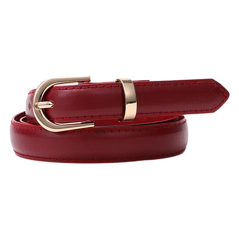 New Foreign Trade Youth Fashion Women's Waist Belt D-letter Buckle Korean Simple All-match Style Student Thin Belt