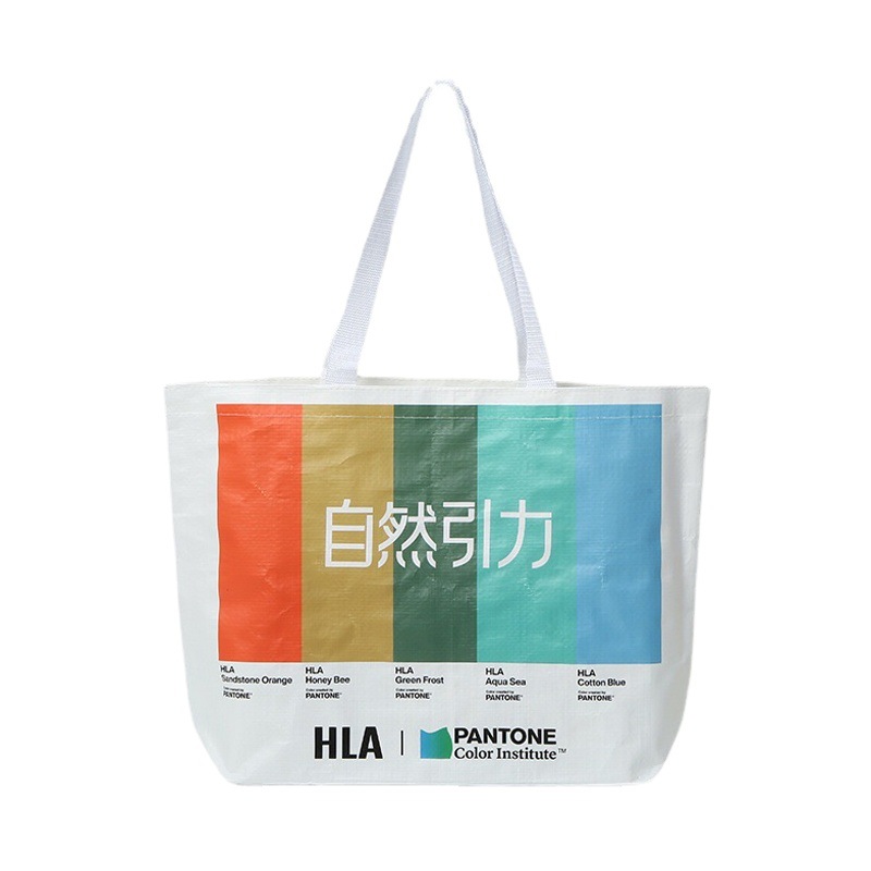 Color Printed Satchel Woven Bag Pp Coated Satchel Woven Bag Customized Satchel Pp Woven Bag with Printed Logo