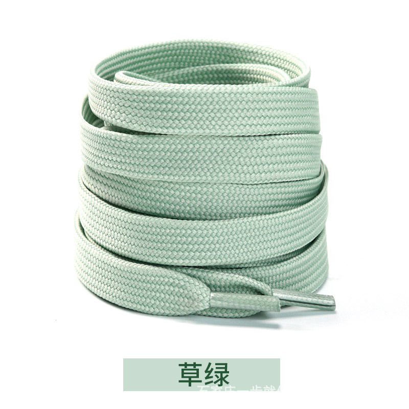 Picture of Wild elephant double fine line shoelaces Adi shell head canvas shoelaces casual shoes sneaker black and white color flat shoelaces