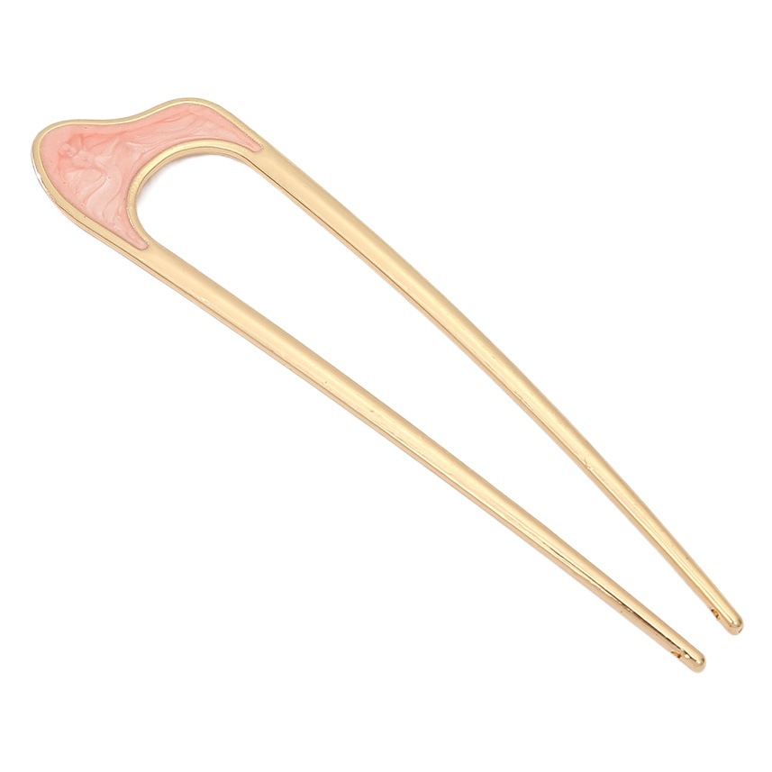 Retro U-Shaped Hair Hairpin Disc Hair Antique Style Hair Hairpin Female Hair Insert Hair Hairpin Ball Head Disc Hair Cold Style Hanfu Hair Accessories Female