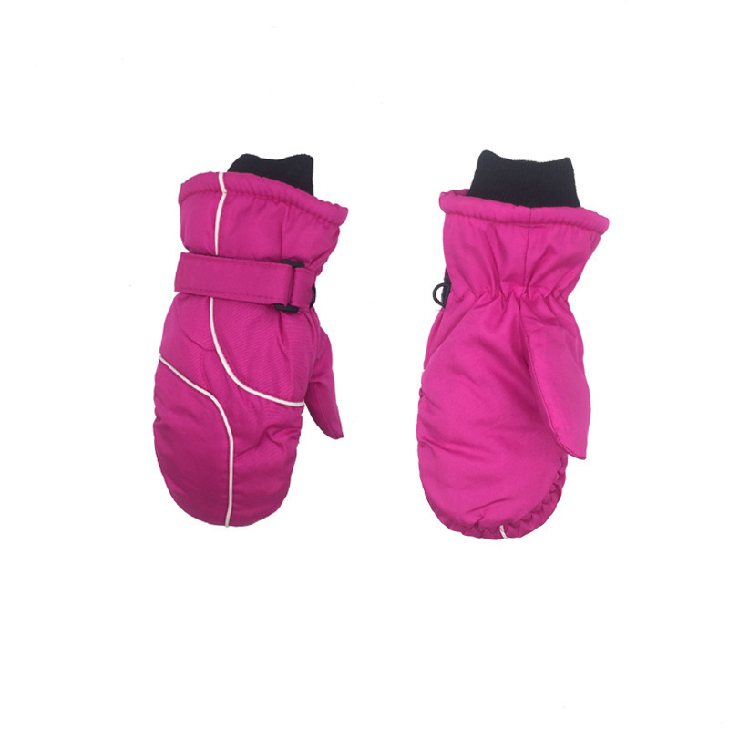 Children's Thickened Cartoon Warm Ski Gloves Winter Cute Waterproof Windproof Outdoor Gloves