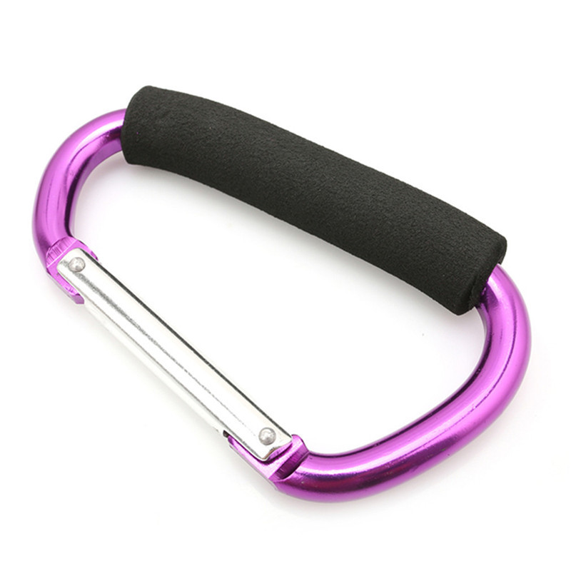 Picture of Sponge D-shaped mountaineering buckle color outdoor aluminum alloy roller skating shoe buckle shoe buckle baby stroller lifting button