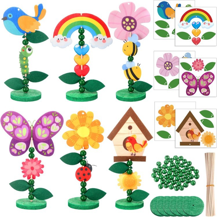 Cross-border children's toys DIY felt cloth creative educational toys spring handmade educational toys suit