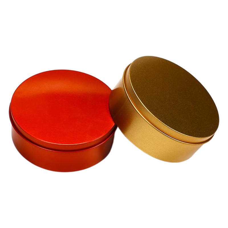 logo tinplate box round candy box in stock wedding return wedding metal candy box