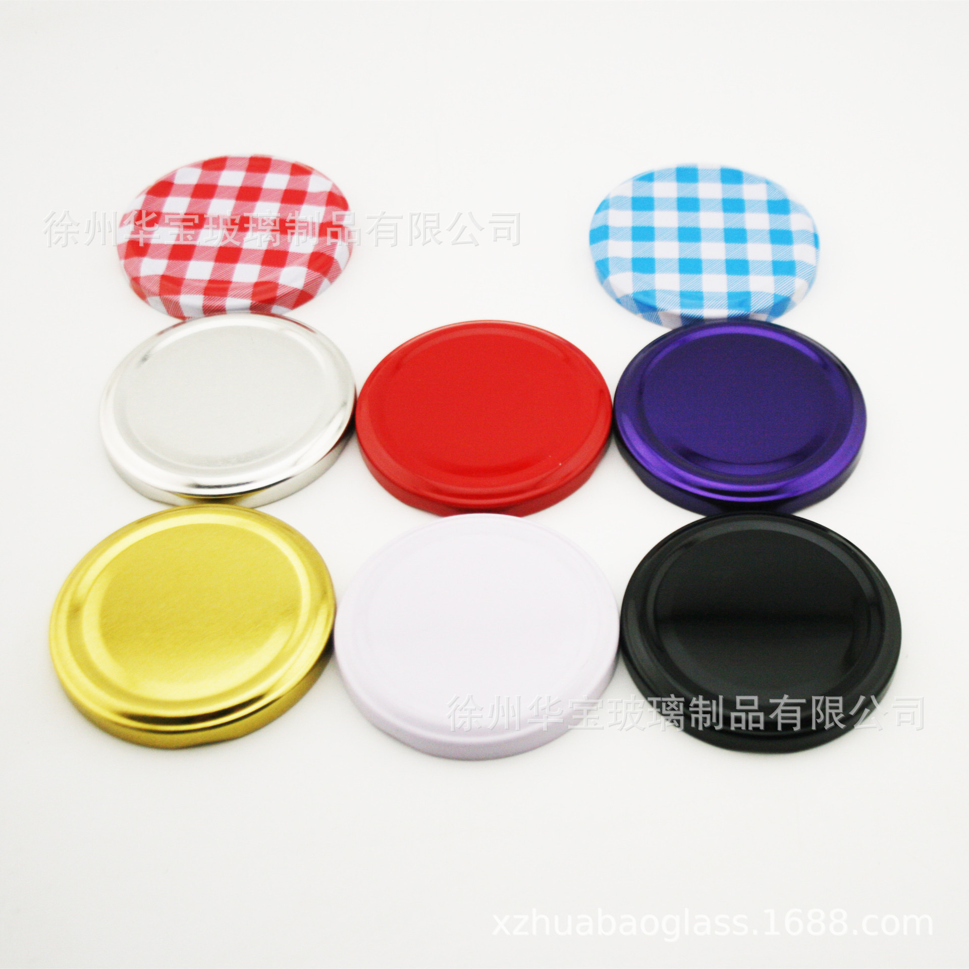 Tinplate lid 33#38#43#53#58#63#66# curling lid multicolor four-spin iron lid can bottle sealing lid