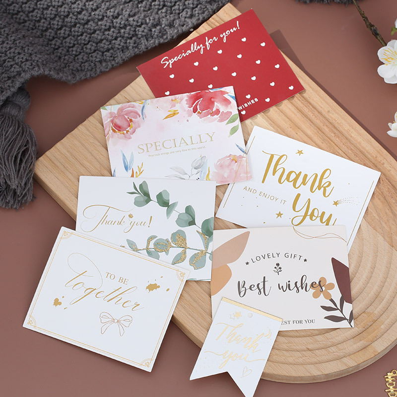 Creative Gift Greeting Card Advanced Sense Card Accompanying Gift with Small Card Birthday Greeting Card Handwritten Blessing Thank You Card