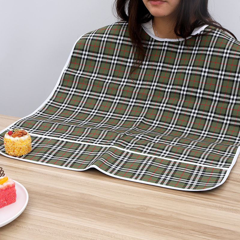 Picture of Four Seasons Adult Bib Double-Layer Waterproof Widened Large Eating Bib Saliva Towel Special Apron Bib for the Elderly