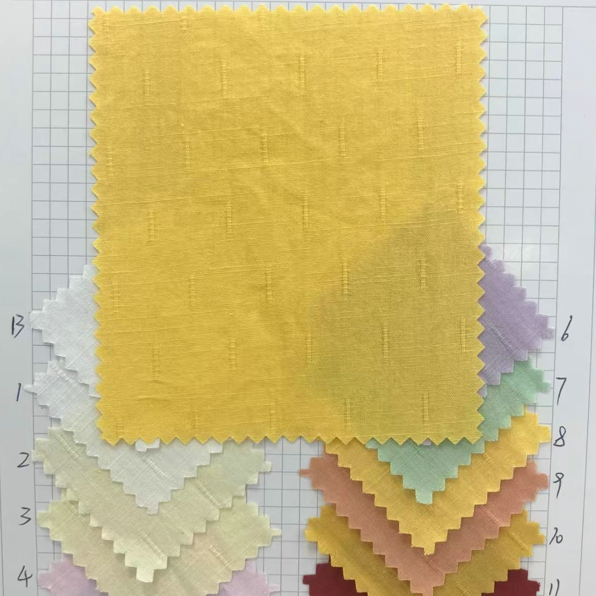 Picture of Cotton Slub Fabric Imitation Hemp Cotton Weft Slub Fabric Cotton Spider Point Slub Fabric Cotton Thick Slub Fabric
