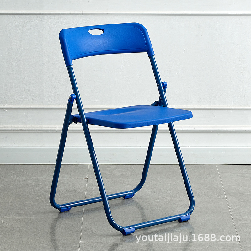 Picture of Folding chair back chair household dining chair portable chair plastic dining chair training chair conference chair staff chair