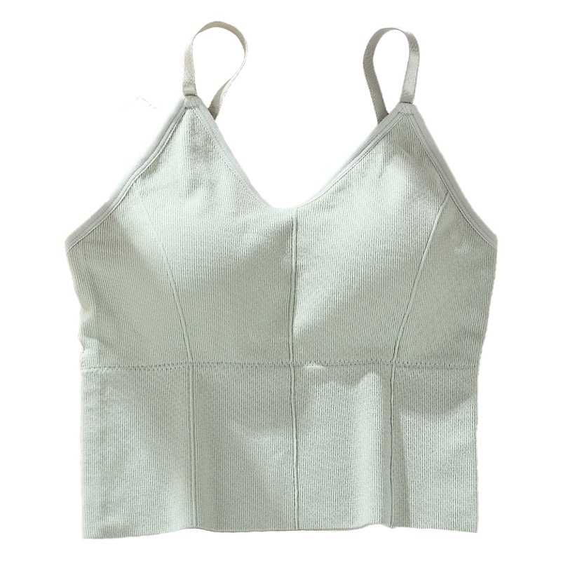 Kaka the same extended version of the large U-shaped back wrapped chest tube top hot girl base ladies camisole sports underwear women