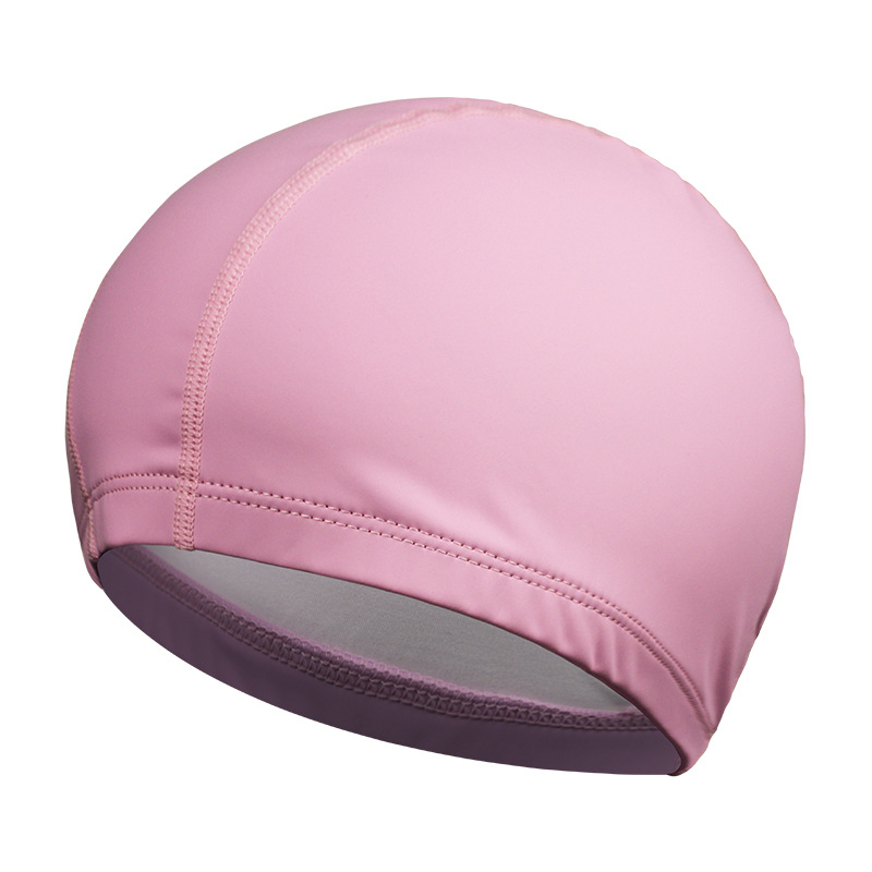 Picture of Pu swimming cap factory wholesale high elastic waterproof breathable head large swimming cap adult men and women PU coated swimming cap