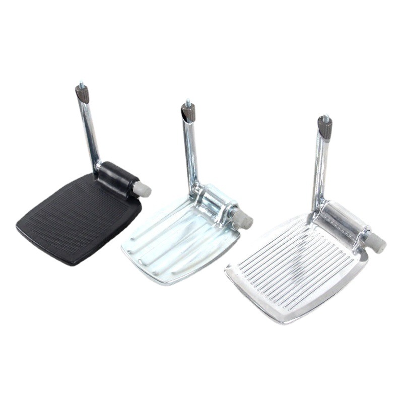 Wheelchair Accessories pedal with pole aluminum alloy pedal thickened plastic folding metal pair