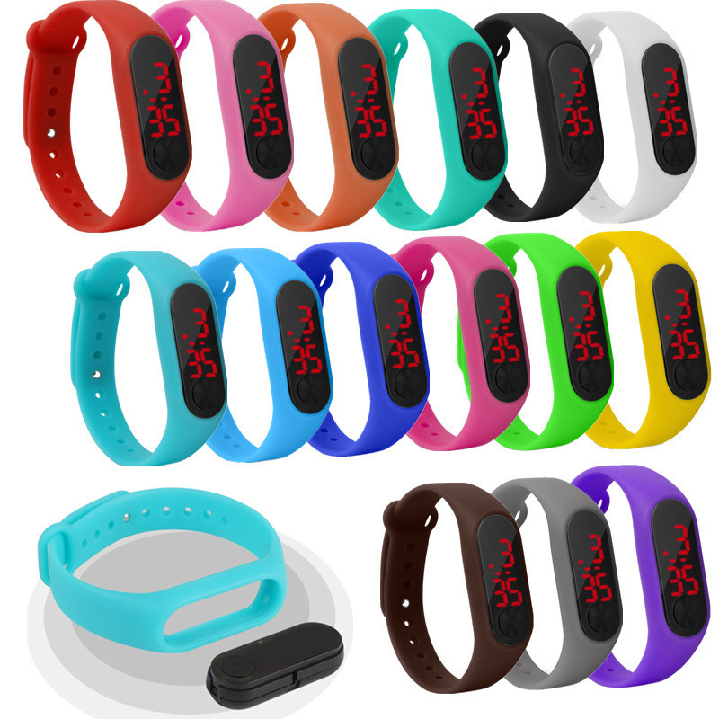 Student Gift Led Bracelet Watch Button Children's Male and Female Style