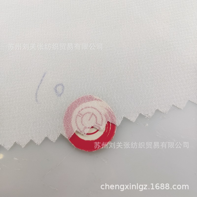Imitation Silk White 24 Twist 75D High Density Chiffon Fabric Women's Shirt Dress High Quality Fashion Brand Fabric