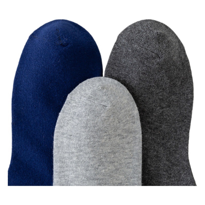 Men's Socks Spring and Summer All Cotton Mid-Tube Street Stall Supply Socks Wholesale Solid Color Cotton Socks Solid Color Independent Packaging