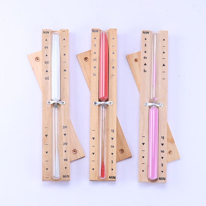 Sauna Hourglass Wooden Rotating 15-Minute Bathroom Steaming Hourglass Timer Sauna Room Wall-Mounted Hourglass Timer