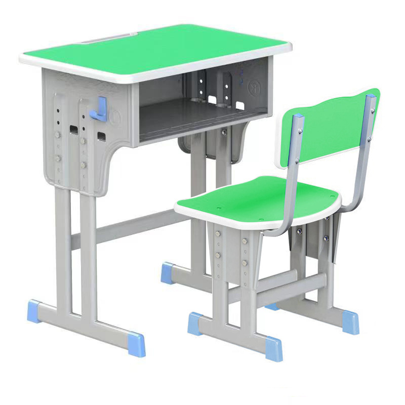 Picture of School Desk and Chair Training Desk Study Desk Children's Desk Single Training Desk Liftable Student Desk and Chair