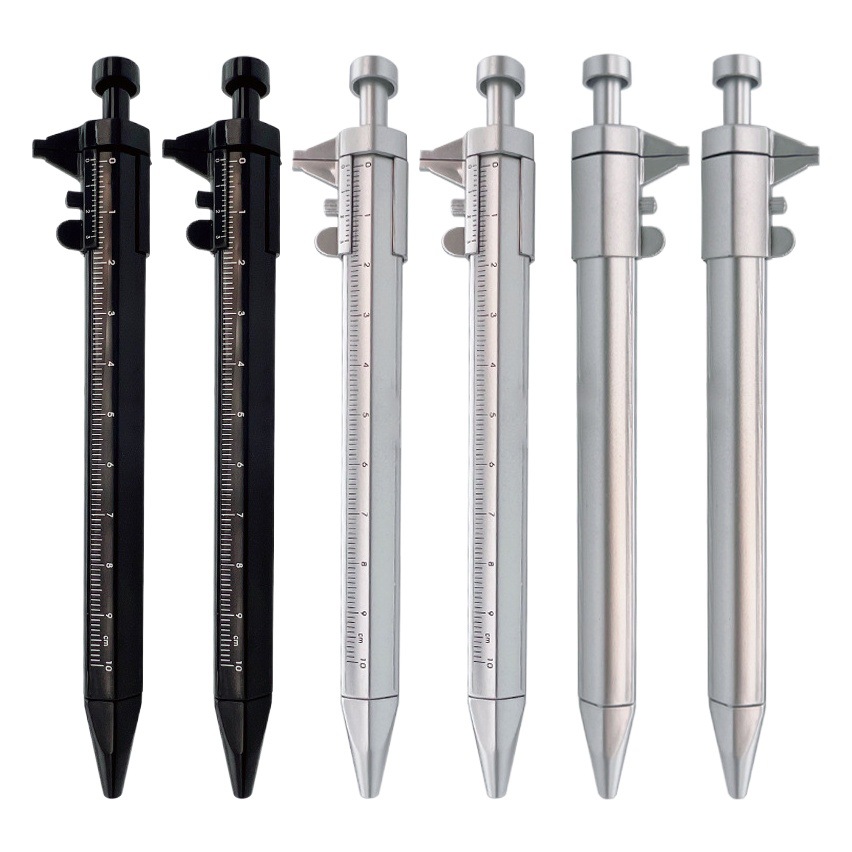 Spot vernier caliper measuring tool student office mapping ballpoint pen can print LOGO
