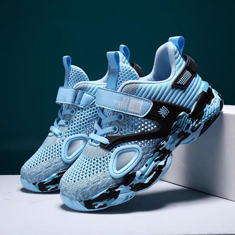 Children's Frame Shoes 2024 Spring and Summer Hollow Single Mesh Large Children's sneaker Breathable Boys' Frame Shoes Running Shoes