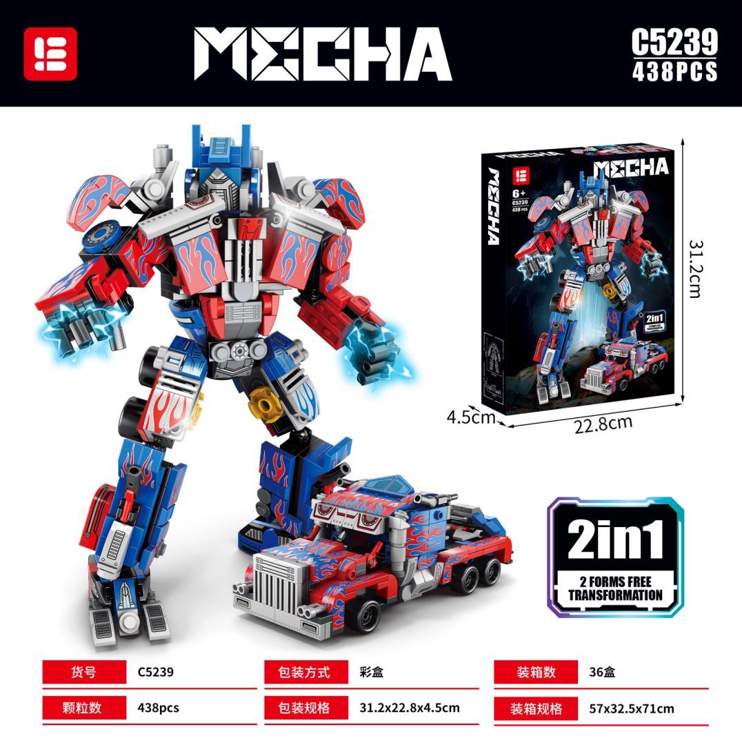 Picture of Wow, Custom Assembled Building Blocks Wasp Mecha 8847 Deformation Optimus Prime Gift Robot Children's Toys