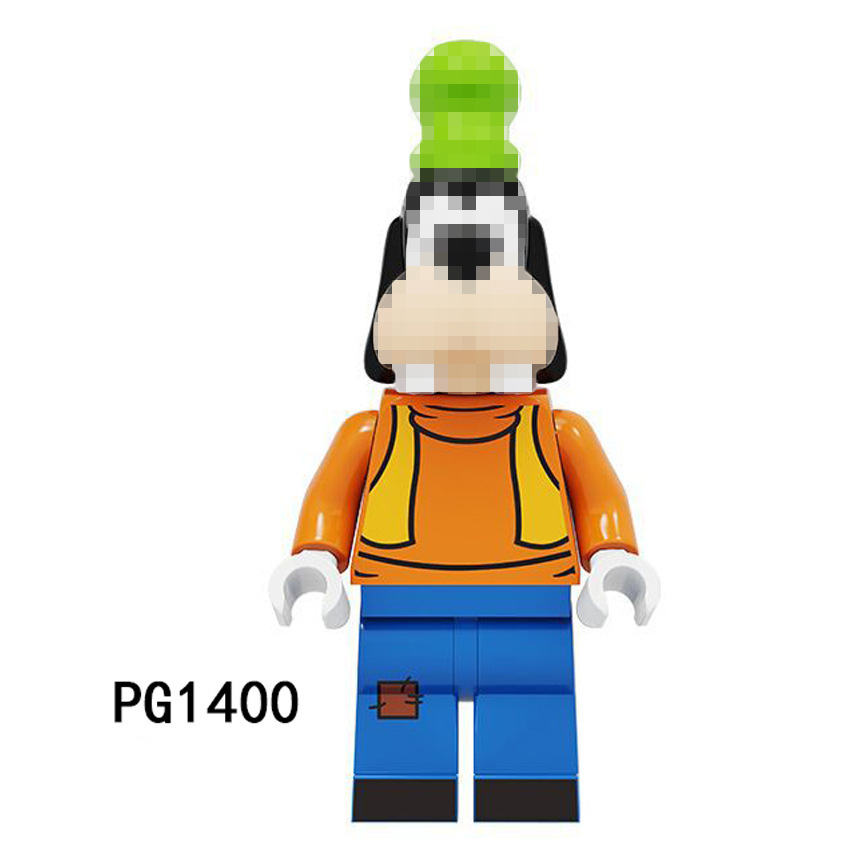 Picture of Cartoon Cartoon animal Princess pumping music plastic assembled building blocks little doll toy mixed batch foreign trade exclusive