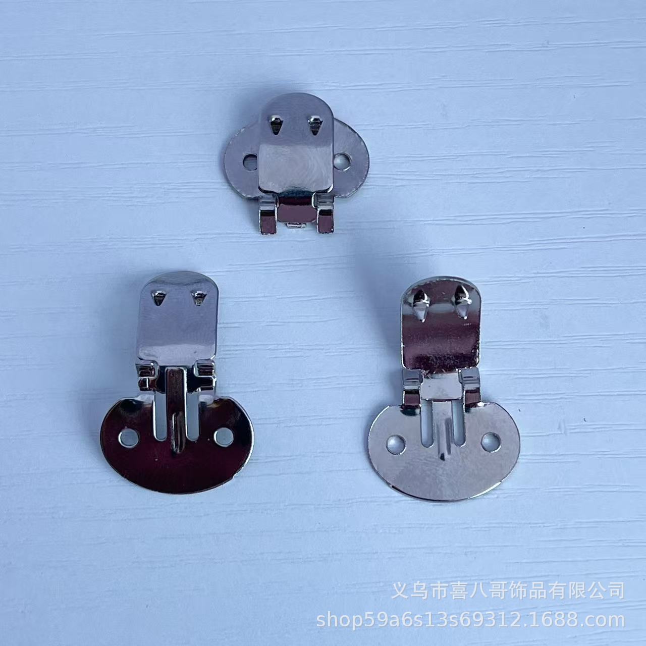 Picture of Metal Shoe Clips DIY Detachable Shoe Flower Clips High Heel Shoe Buckles Jewelry Base Fixed Buckle Wholesale