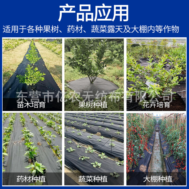 Picture of Cross-border PP non-woven fabric anti-weeding and weeding agricultural mulch film landscaping packaging home textile furniture polypropylene non-woven fabric