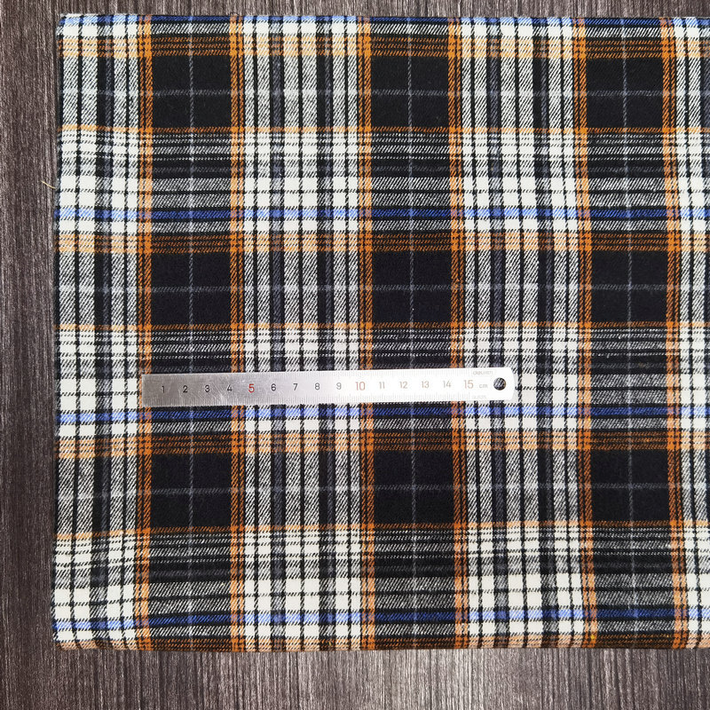 Picture of Spot twill sanding cotton plaid children's shirt plaid fabric 21 yarn-dyed flannel decorative fabric
