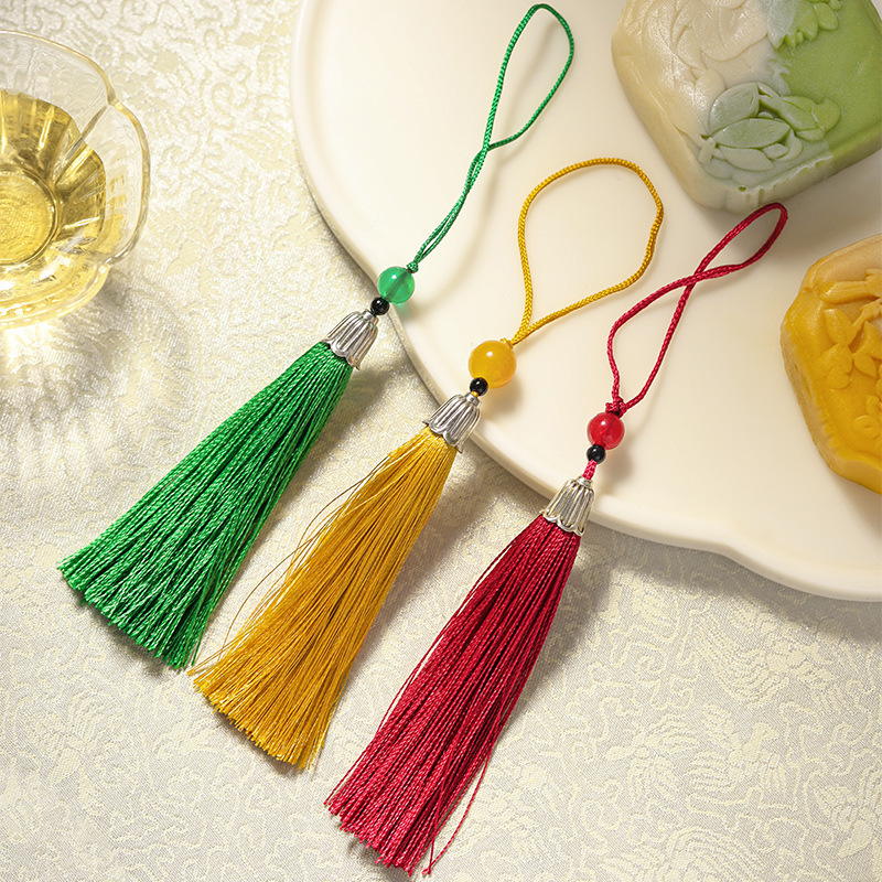 2025 Mid-Autumn Festival Tassel Pendant Baking Gift Creative Decoration Moon Cake Gift Box Packaging Accessories DIY Small Pendant
