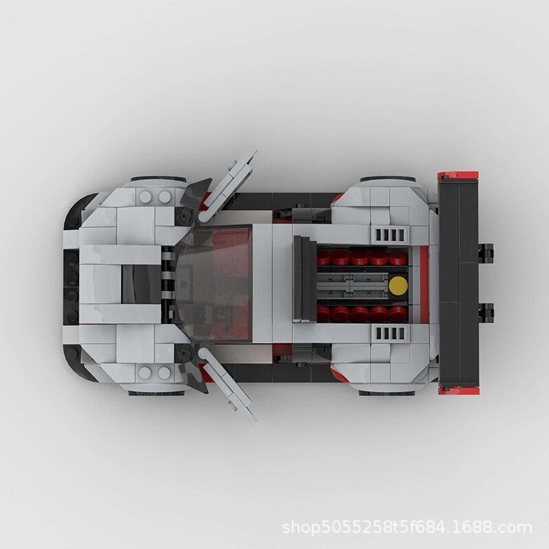 Picture of MOC blocks compatible with Lego Audi R8 GT3 sports car racing speed toy blocks puzzle boy gift