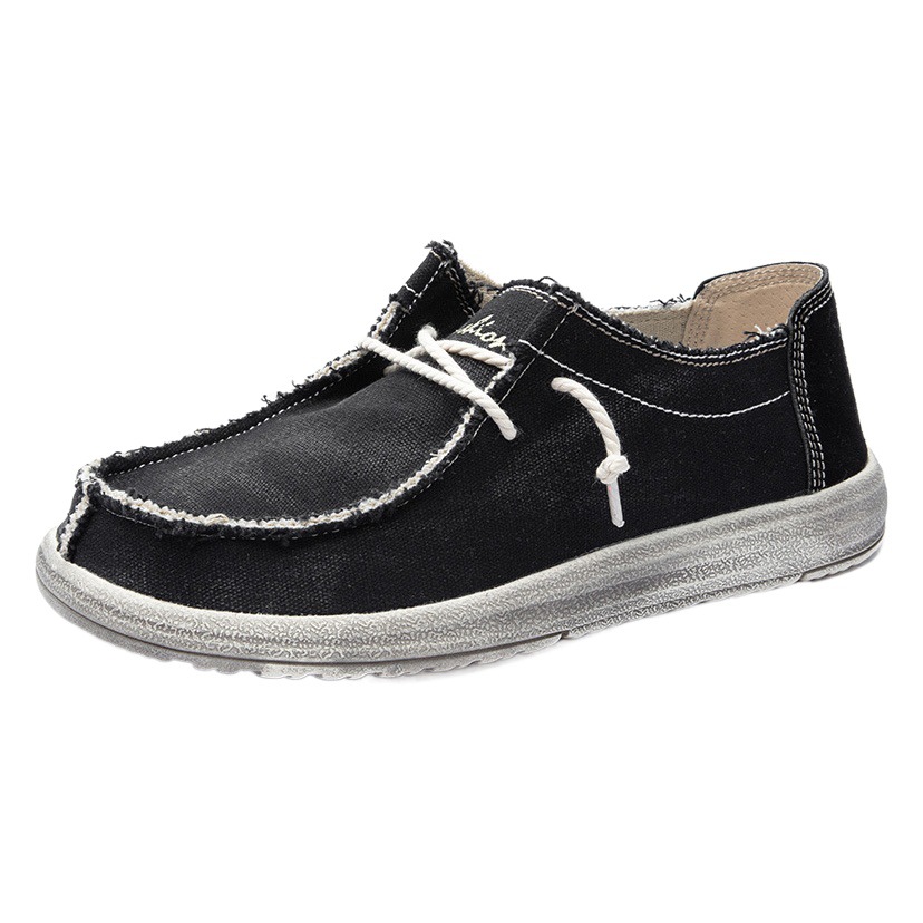 Cross-border Trade men's casual shoes Large Size Canvas Loafers men's casual shoes Lazy Driving shoes