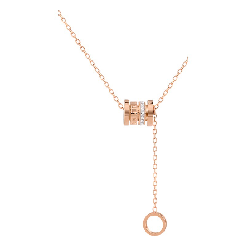 Titanium steel non-fading necklace Women's Small waist necklace light luxury internet celebrity niche high-end design sense all-match clavicle chain fashion