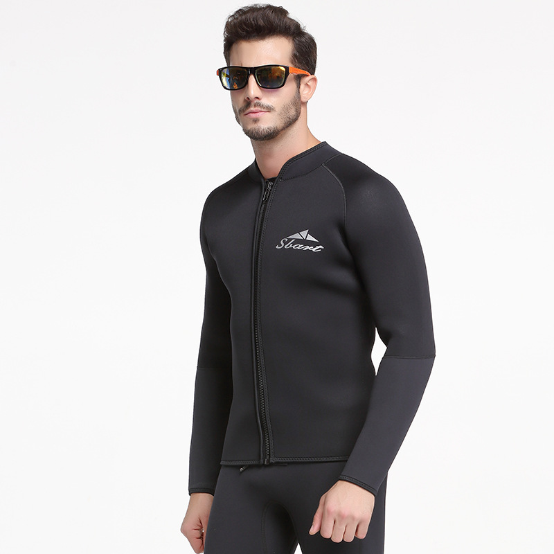 Picture of Sbart1.5Mm Wetsuit Split Diving Top Pants Men and Women Long-Sleeved Cold-Proof Sun Protection Surfing Suit Winter Swimsuit
