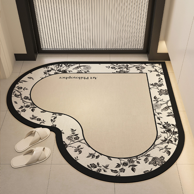 Picture of Cross-border Wholesale Diatom Mud Floor Mat Bathroom Absorbent Foot Mat Simple Dirty Resistant Anti-skid Mat Household Kitchen Tianjin Floor Mat