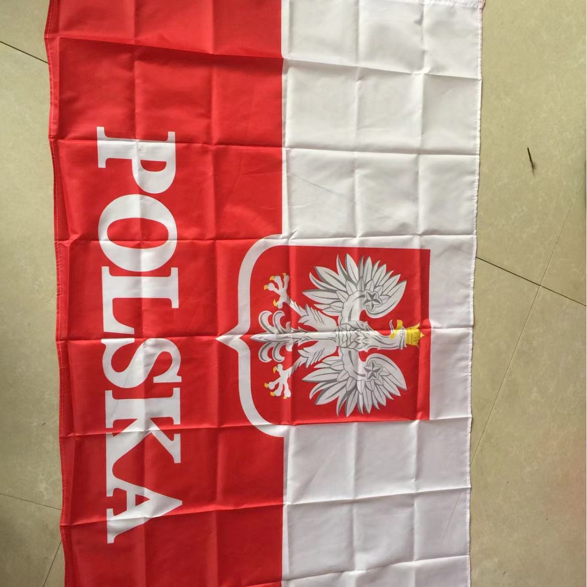 F975 in stock 90 * 150cm 3 * 5ft Poland Eagle flag 4 flag Poland flag