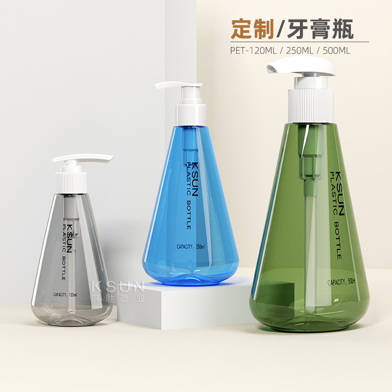 250ml hand sanitizer press pet split plastic bottle 120ml drop Spray Lotion bottle plastic packaging material