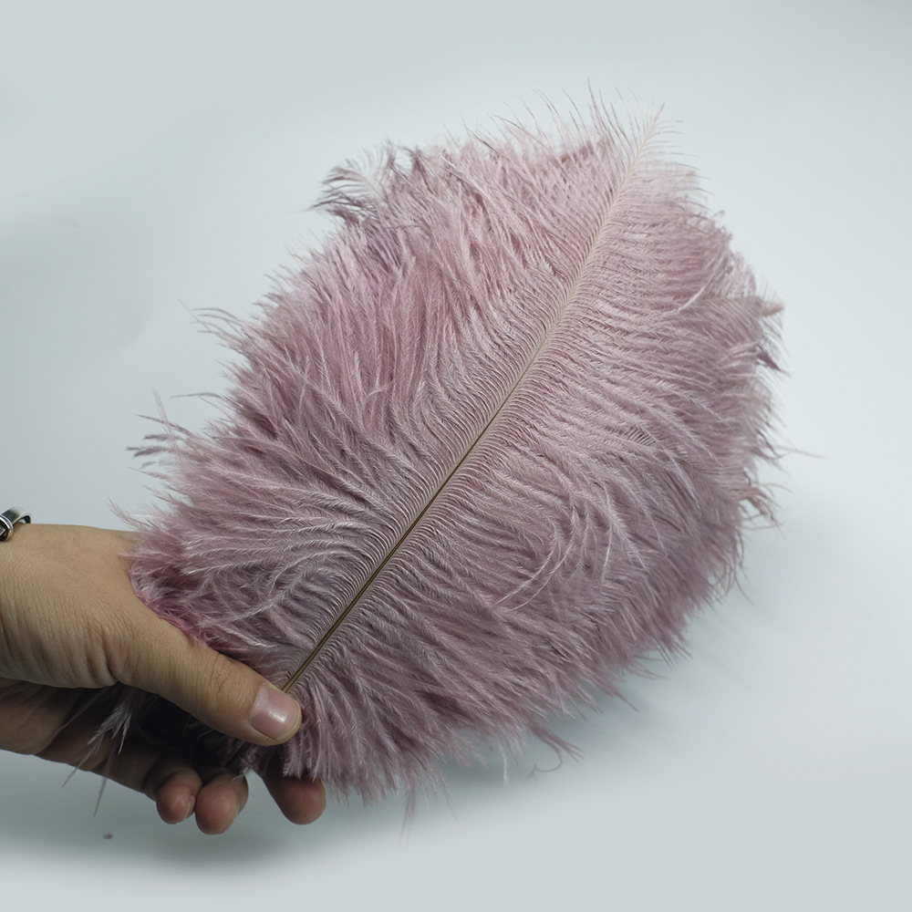 Picture of Color in stock 20-25cm ostrich feather flower home flower arrangement wedding decoration accessories ostrich feather wholesale