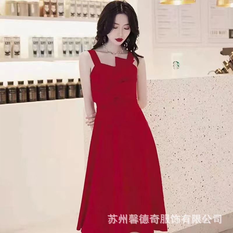 Summer toast dress 22 bridal engagement wedding back-to-door banquet Noble evening dress women can wear mid-length at ordinary times